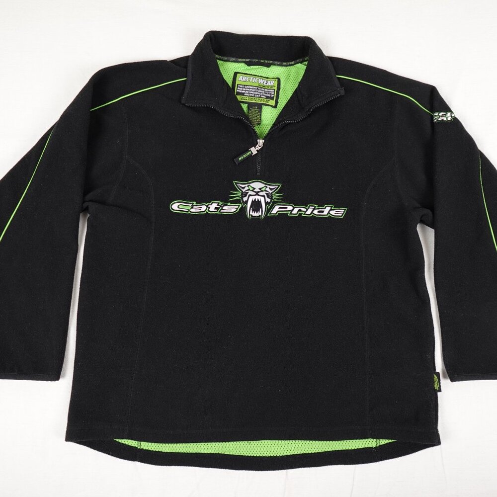 Arctic Cat Arcticwear Fleece Jacket Adult Large Cat's Pride Offroad 1/4 Zip